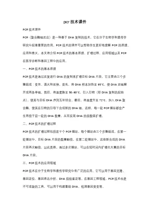 pcr技术课件