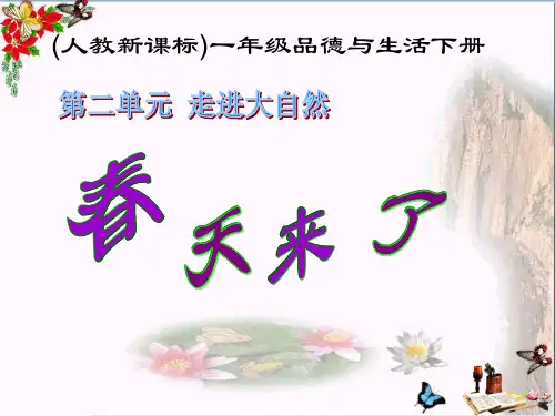 5《春天来了》PPT精选教学PPT课件...