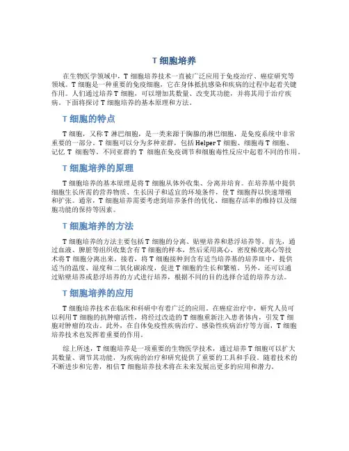 t细胞培养