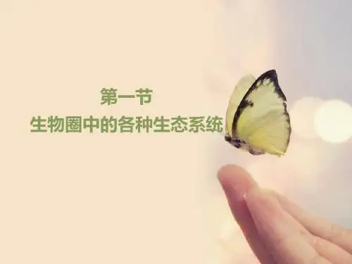 20.1《生物圈中的各种生态系统》优教课件