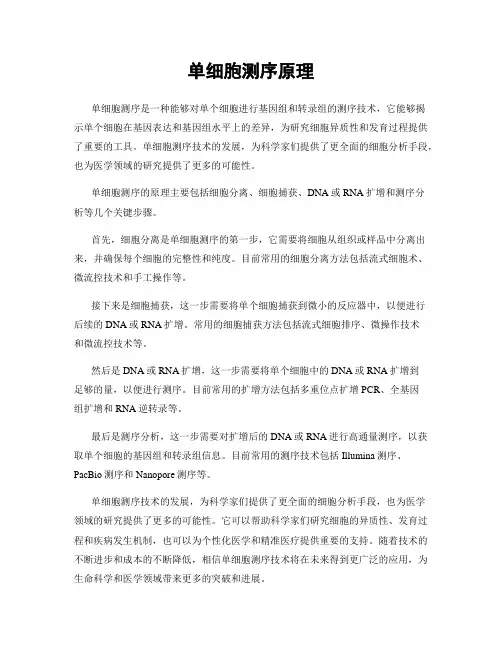 单细胞测序原理