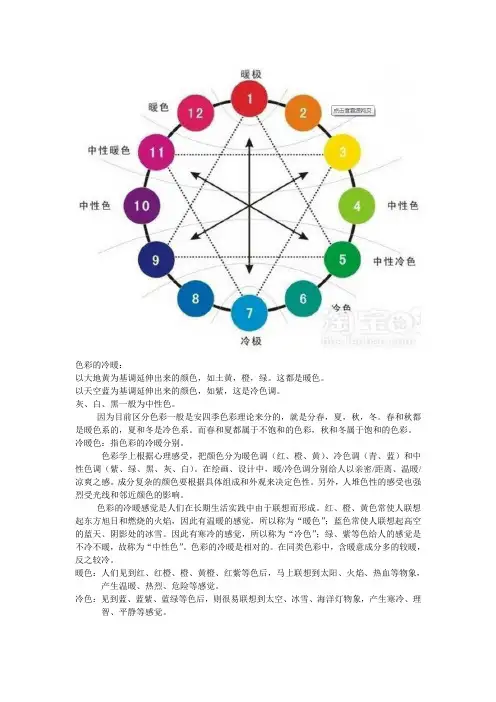 色彩的冷暖