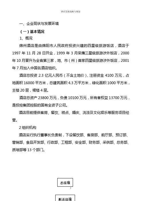 酒店发展战略与规划