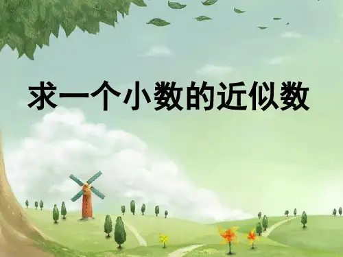 求一个小数的近似数PPT