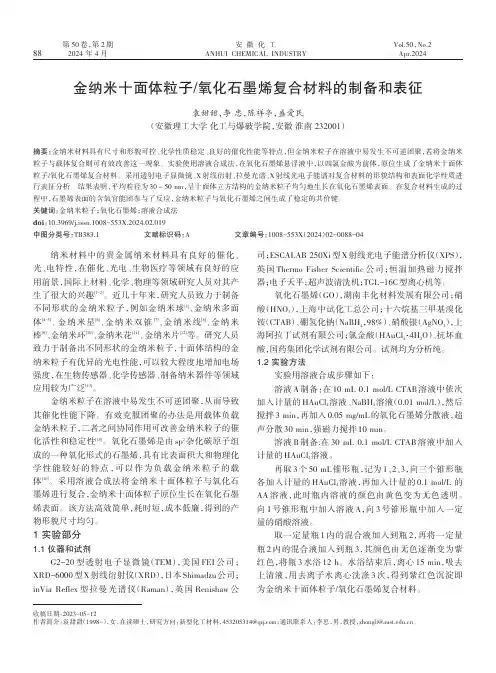 金纳米十面体粒子