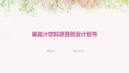 果蔬汁饮料项目创业计划书