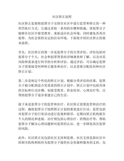 社区矫正流程