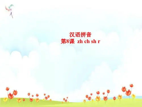 新版一年级上册 汉语拼音8《zh ch sh r》人教部编版(共14张PPT)