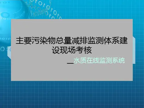 主要污染物总量减排监测体系建设现场考核水