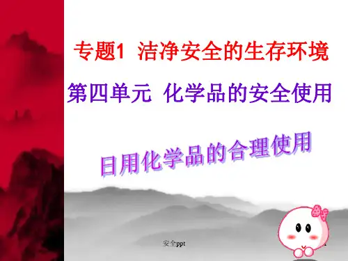 《化学品的安全使用》PPT课件
