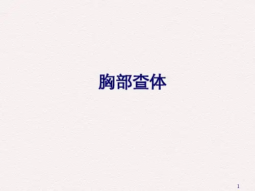 胸部查体