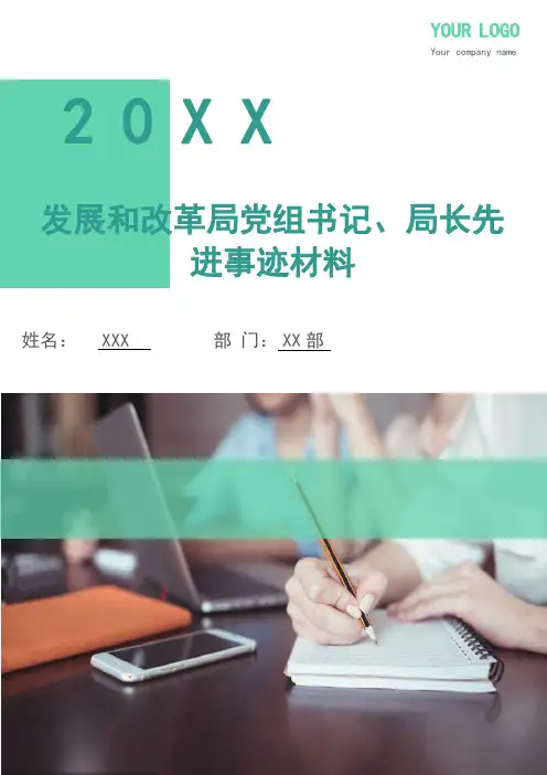 发展和改革局党组书记、局长先进事迹材料