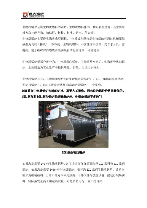 生物质锅炉介绍