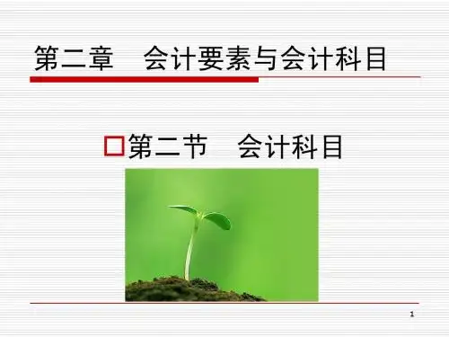 2.2会计科目