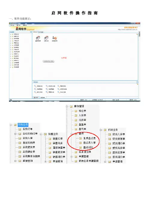 启 网 软 件 操 作 指 南(图文)