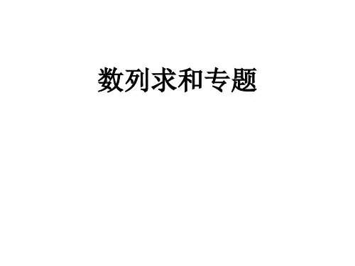 数列求和专题PPT优秀课件