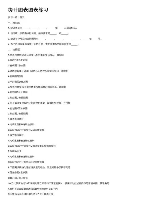 统计图表图表练习