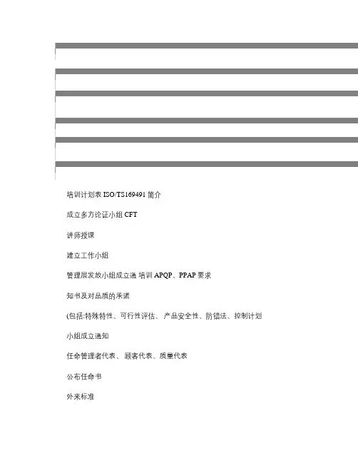 TS16949工作总流程图(精)