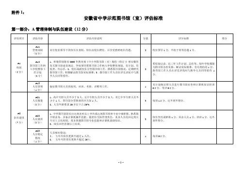 福建省中小学图书馆(室)评估指标体系大纲(征求意见稿)