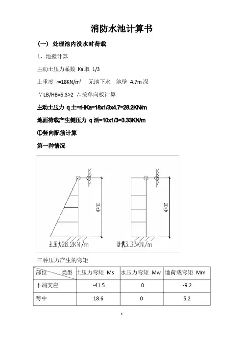 消防水池计算书