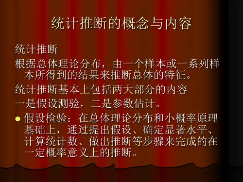 第四章 统计推断3PPT课件