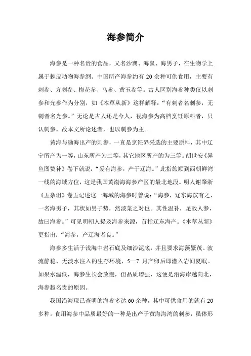 海参简介