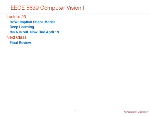 Class24 computer vision 计算机视觉