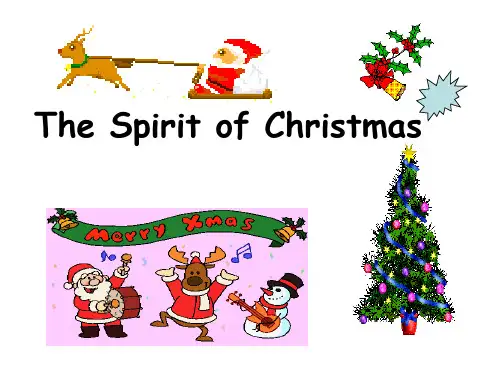The Spirit of ChristmasSection B 2a—3b Self check (2)-课件ppt