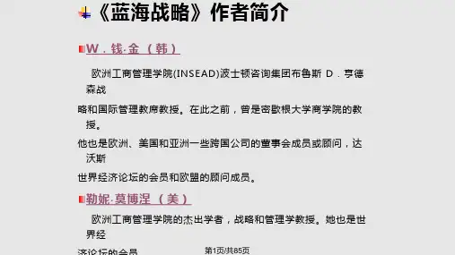 蓝海战略PPT课件