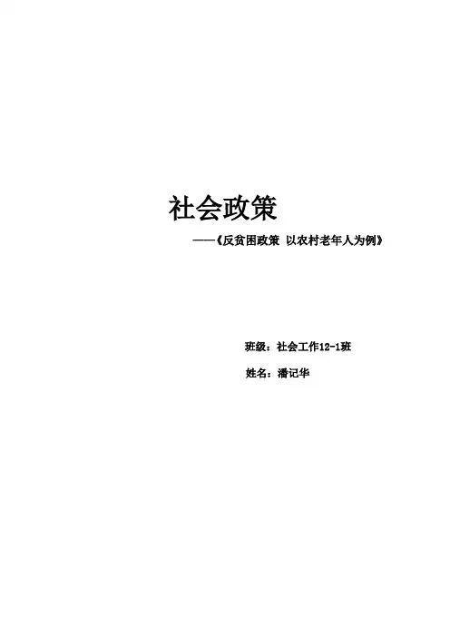 社会政策