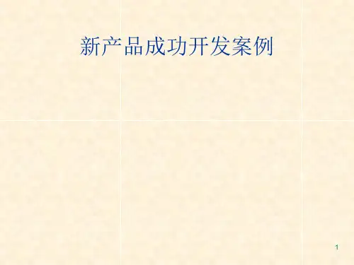 新产品成功开发案例ppt课件
