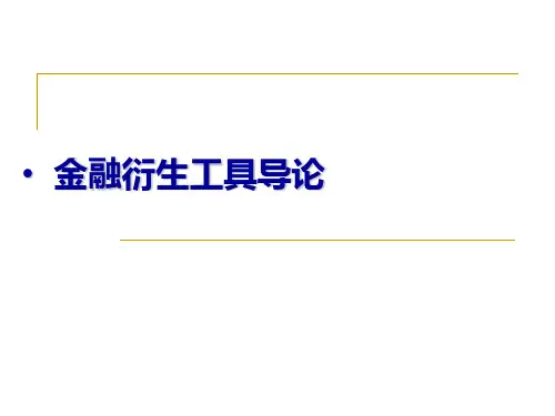金融衍生工具课件：金融衍生工具导论