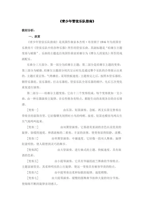 青少年管弦乐队指南