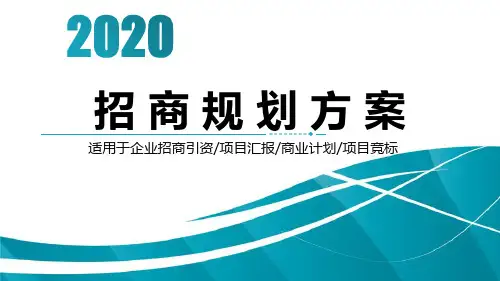 招商引资总结PPT