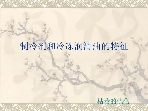 制冷剂和润滑油的特征