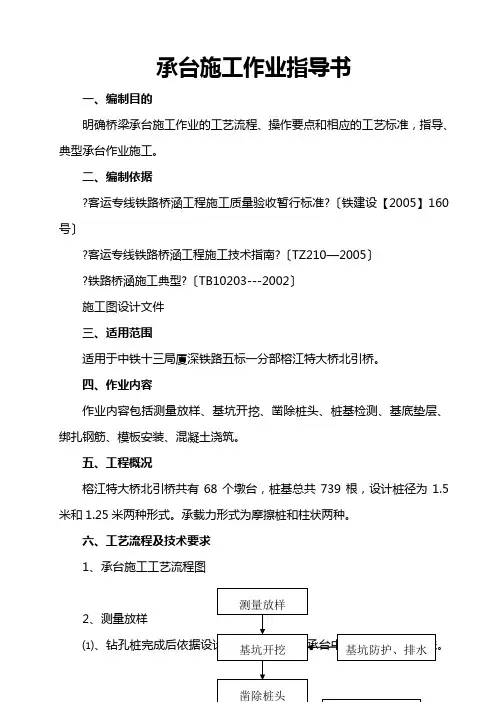 桩基承台施工作业指导书