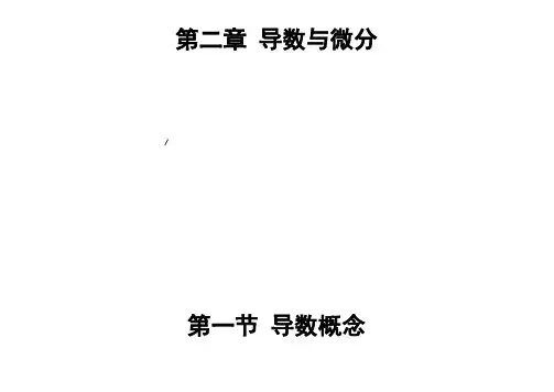 考研高数讲义新高等数学上册辅导讲义——第二章上课资料
