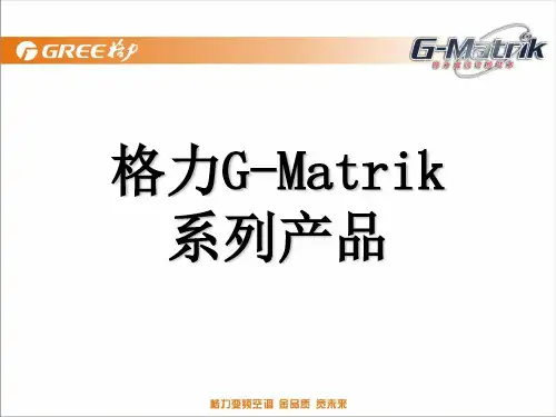 格力变频空调G-Matrik培训材料2010版