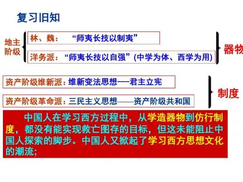 人教版新文化运动与马克思主义的传播