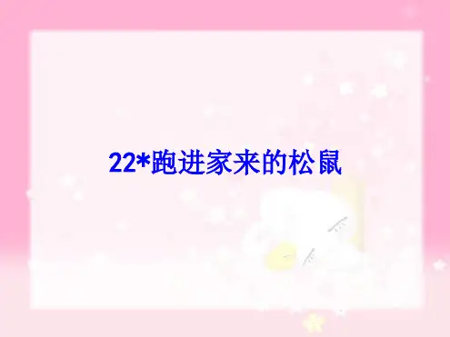 人教版语文六年级上册第22课《跑进家来的松鼠》ppt课件