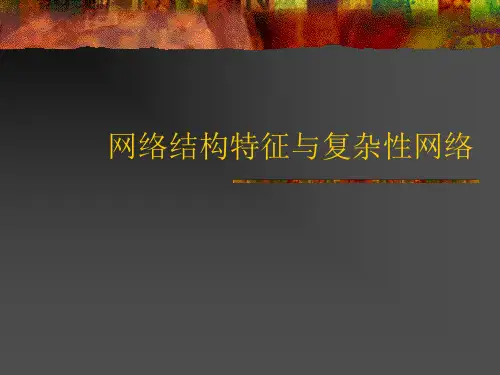 专题4-复杂性网络