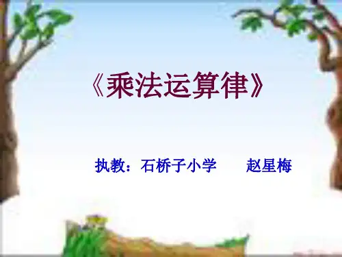 乘法的结合律课件