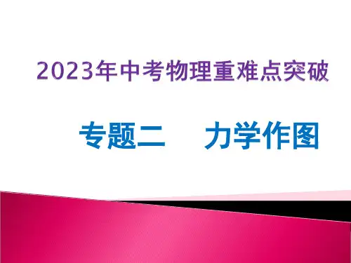 专题二 力学作图-2023年中考物理专练(全国通用)