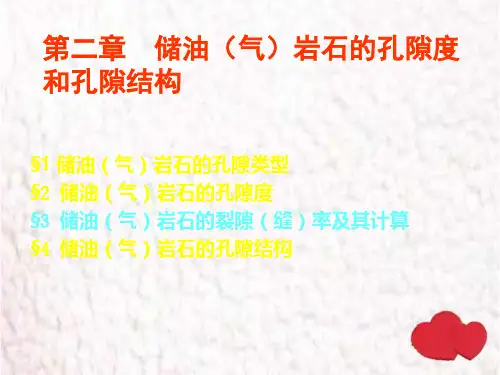 油层物理 第二章(孔隙度和孔隙结构)