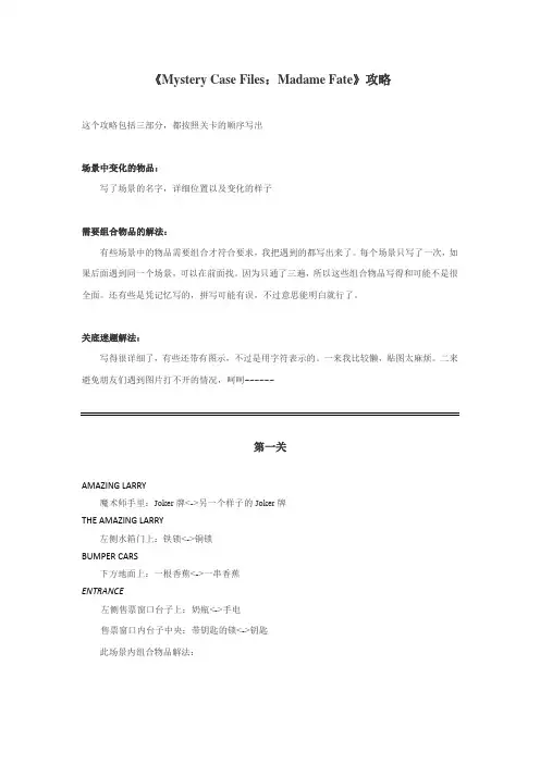 《神秘视线4》攻略