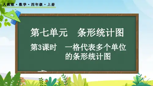 (2023秋)人教版四年级数学上册《一格代表多个单位的条形统计图》PPT课件