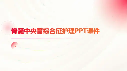 脊髓中央管综合征护理PPT课件