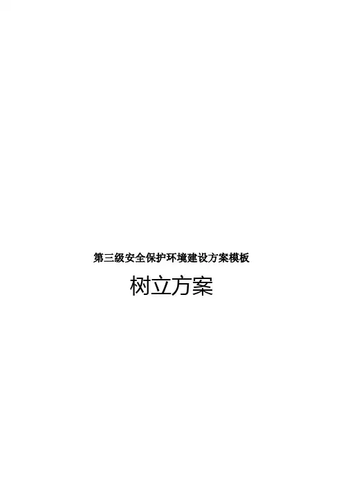 第三级安全保护环境建设方案模板