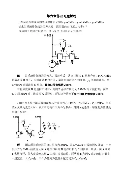 液压6章习题解答