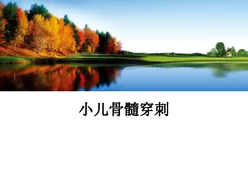 儿科临床—小儿骨髓穿刺